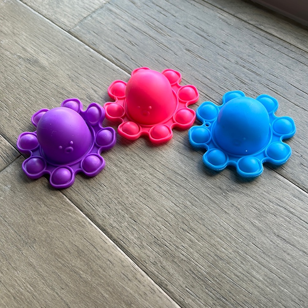 Popit bundle of 3 octopuses